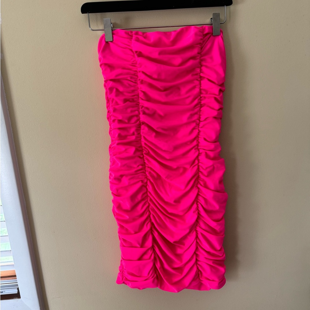 Hot pink tiger mist dress
